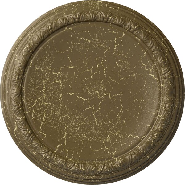 Ekena Millwork Carlsbad Ceiling Medallion (Canopies up to 14 1/4"), 19 1/2"OD x 1 3/4"P, Mississippi Mud Crackle CM19CAMMC - main